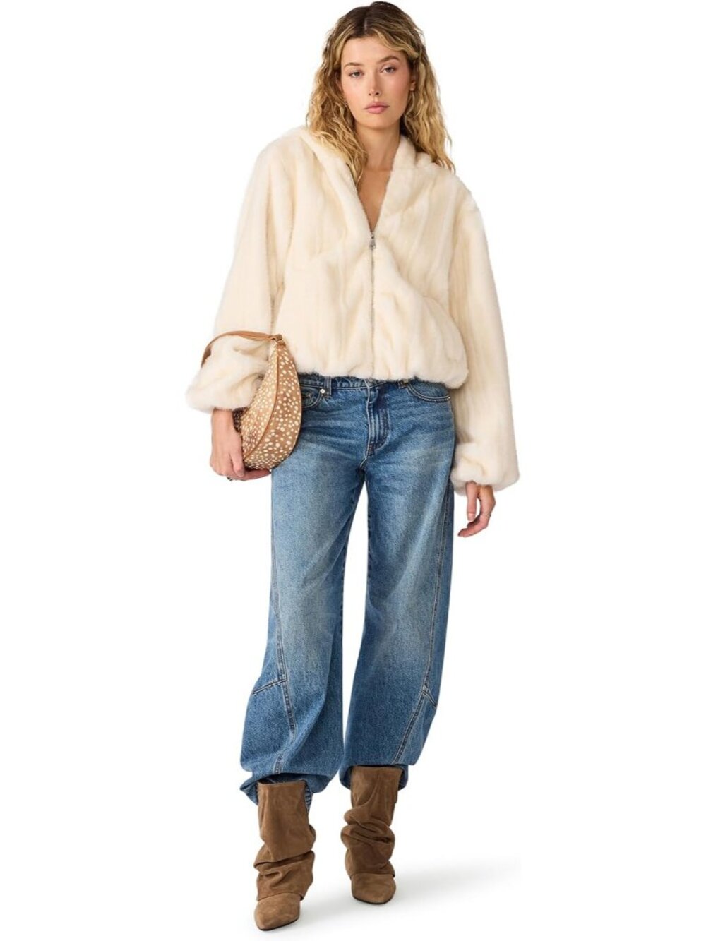 Steve Madden Women's Snow White Long Sleeve Imported Polyester Mavis J Jackets